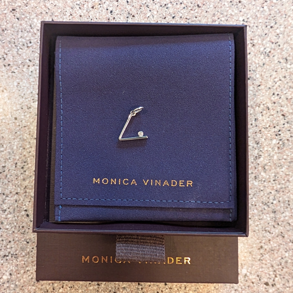 Monica Vinader Silver Geometric Pendant